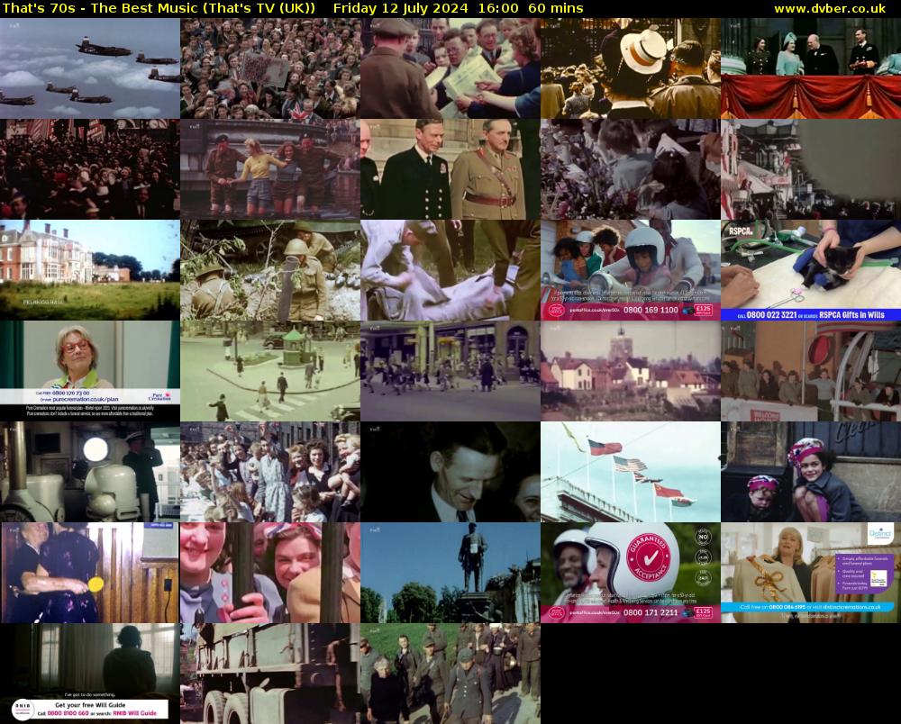 That's 70s - The Best Music (That's TV (UK)) Friday 12 July 2024 16:00 - 17:00