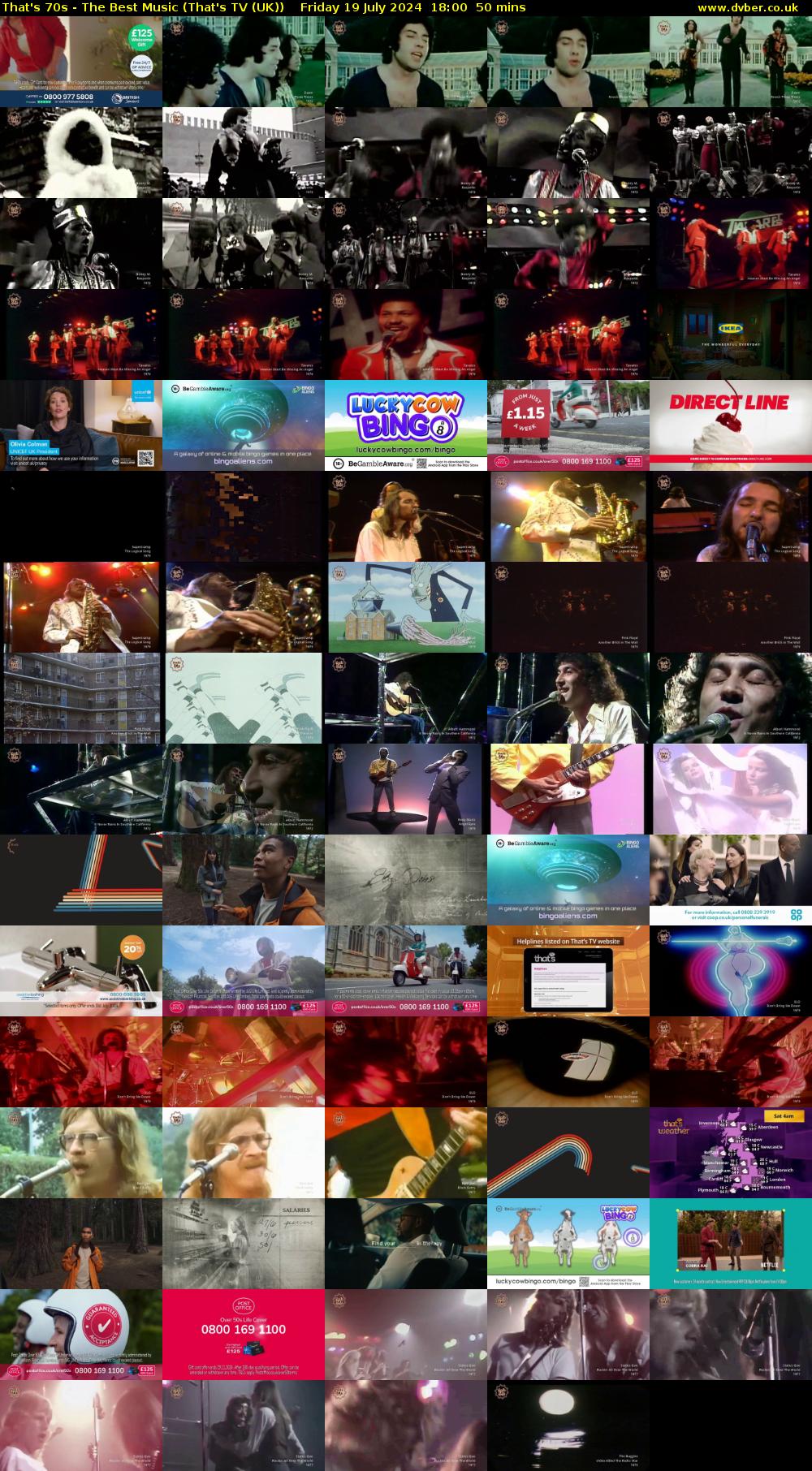 That's 70s - The Best Music (That's TV (UK)) Friday 19 July 2024 18:00 - 18:50