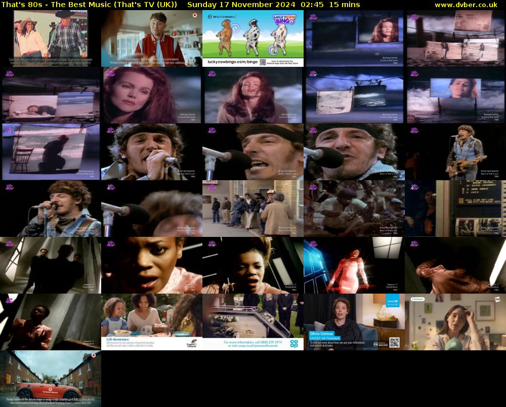 That's 80s - The Best Music (That's TV (UK)) Sunday 17 November 2024 02:45 - 03:00