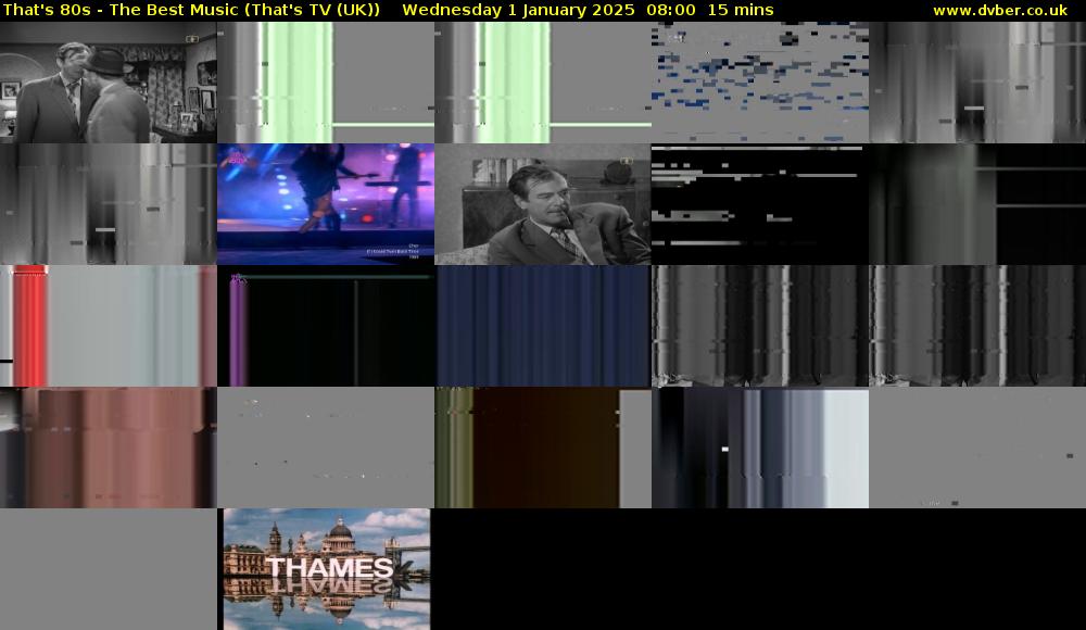 That's 80s - The Best Music (That's TV (UK)) Wednesday 1 January 2025 08:00 - 08:15