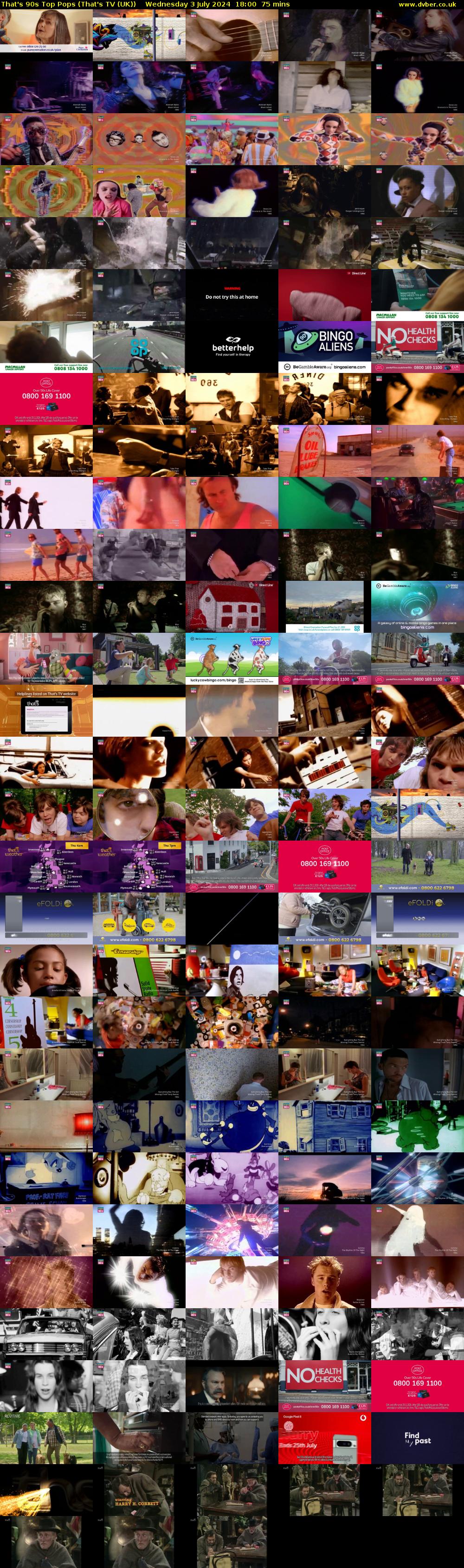 That's 90s Top Pops (That's TV (UK)) Wednesday 3 July 2024 18:00 - 19:15