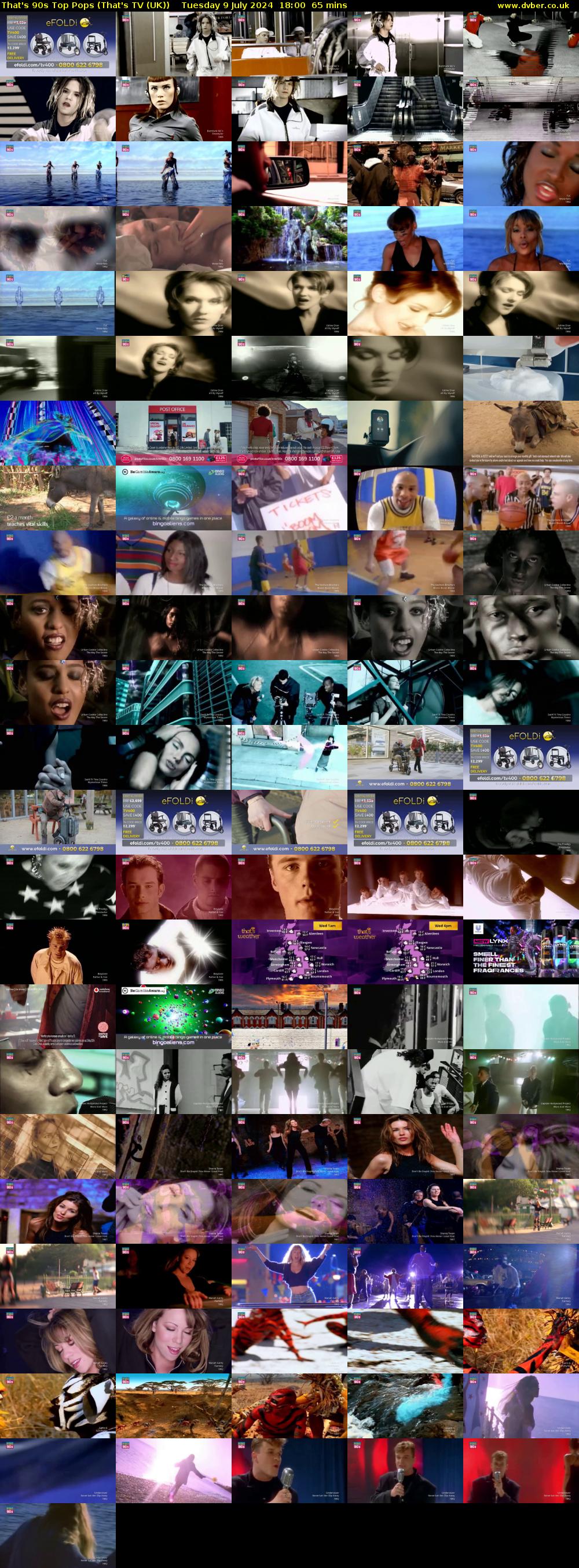 That's 90s Top Pops (That's TV (UK)) Tuesday 9 July 2024 18:00 - 19:05