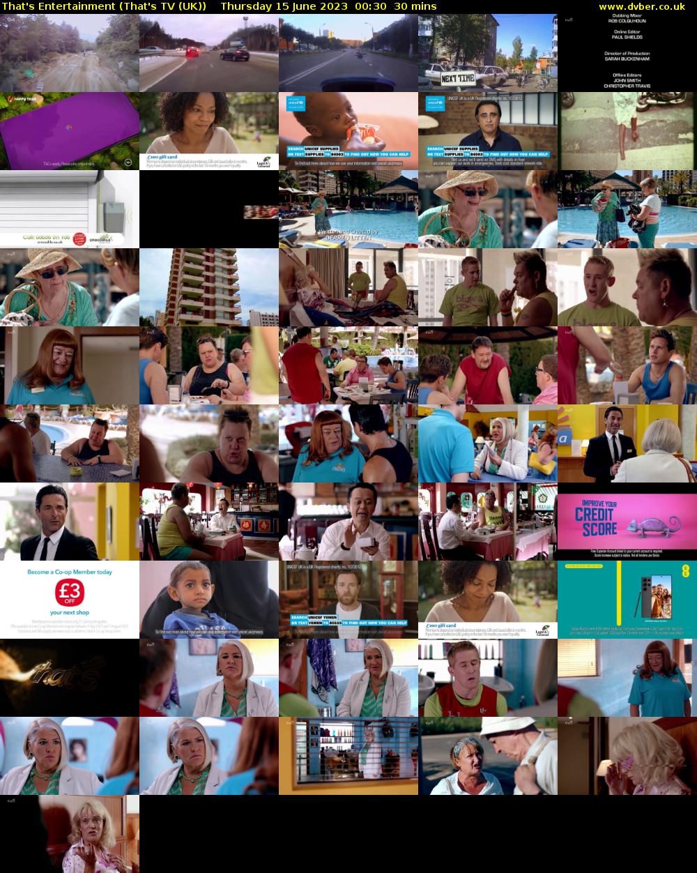 That's Entertainment (That's TV (UK)) Thursday 15 June 2023 00:30 - 01:00