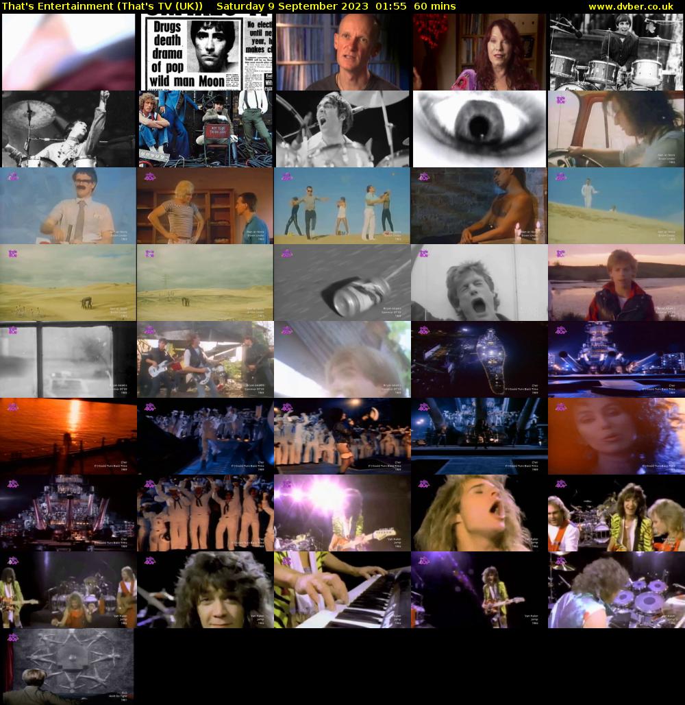 That's Entertainment (That's TV (UK)) Saturday 9 September 2023 01:55 - 02:55