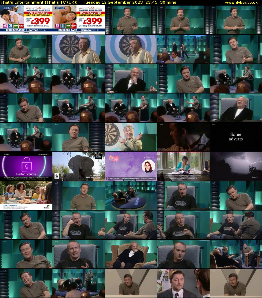 That's Entertainment (That's TV (UK)) Tuesday 12 September 2023 23:45 - 00:15