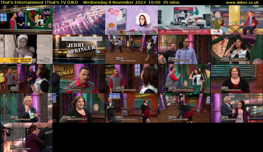 That's Entertainment (That's TV (UK)) Wednesday 8 November 2023 10:00 - 10:45