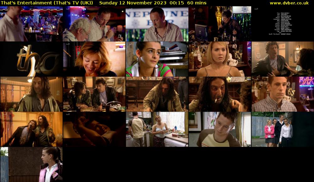 That's Entertainment (That's TV (UK)) Sunday 12 November 2023 00:15 - 01:15