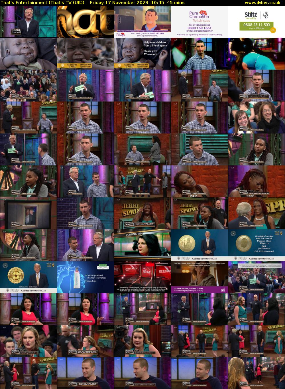 That's Entertainment (That's TV (UK)) Friday 17 November 2023 10:45 - 11:30