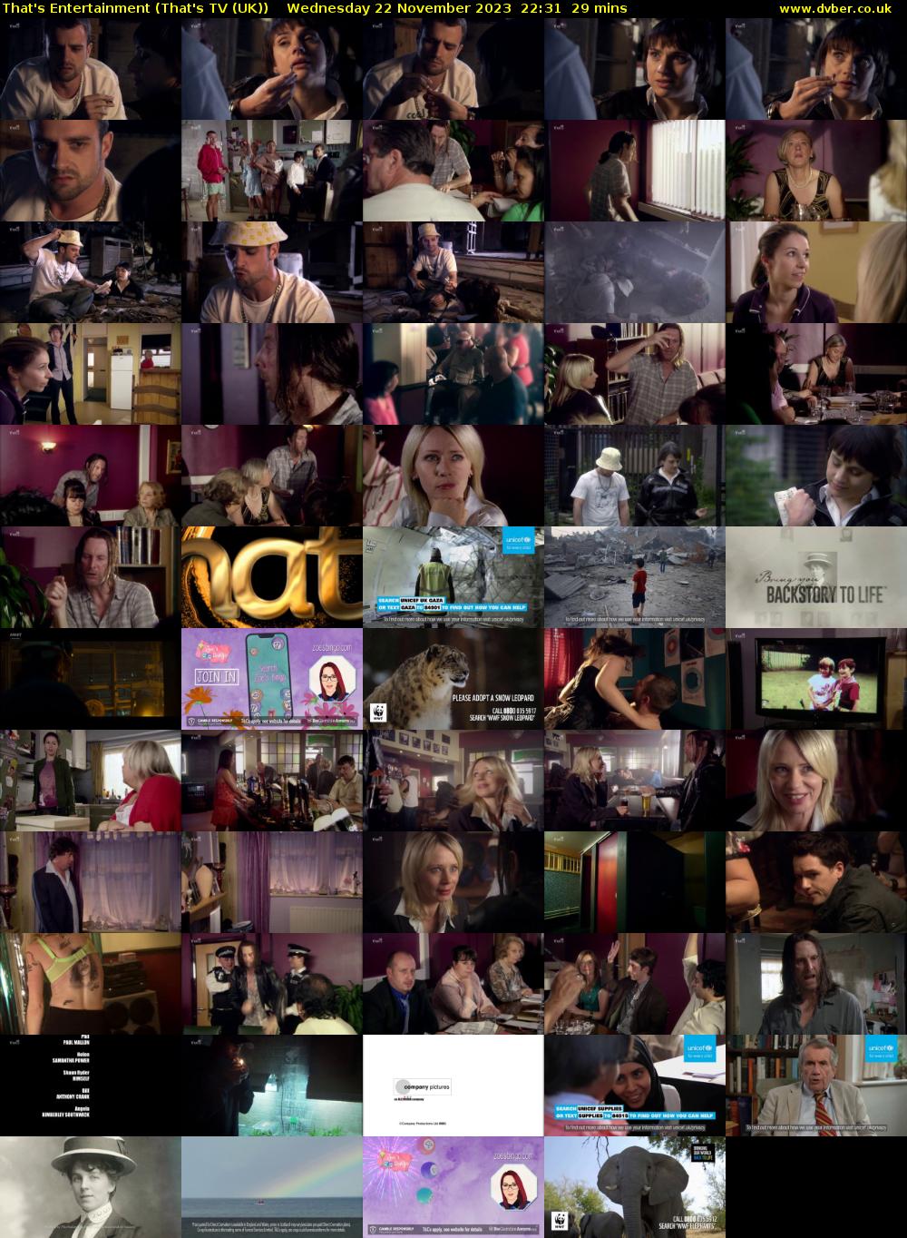 That's Entertainment (That's TV (UK)) Wednesday 22 November 2023 22:31 - 23:00