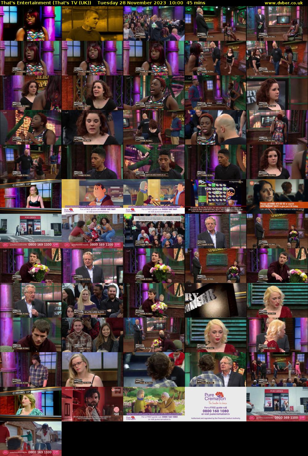 That's Entertainment (That's TV (UK)) Tuesday 28 November 2023 10:00 - 10:45