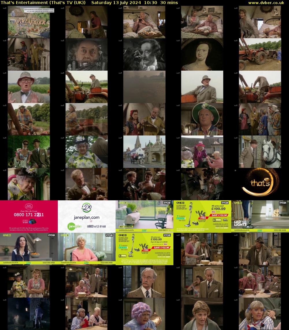 That's Entertainment (That's TV (UK)) Saturday 13 July 2024 10:30 - 11:00
