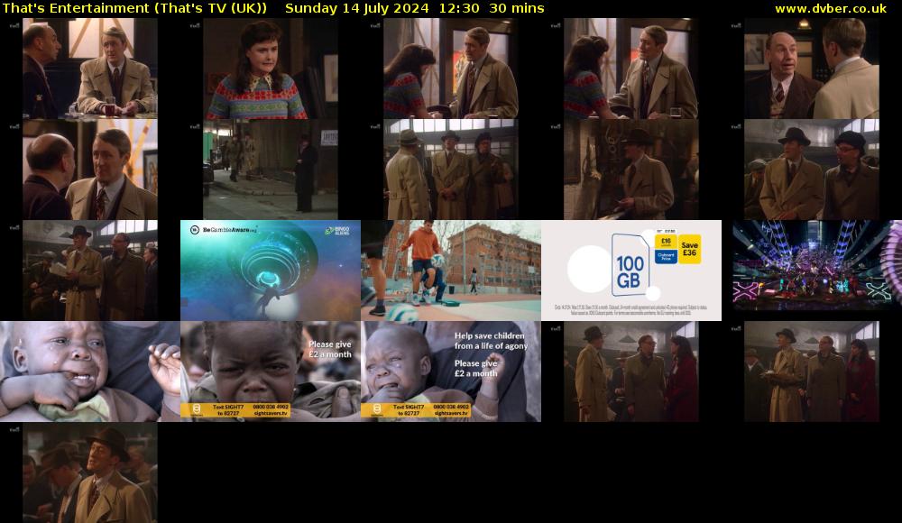 That's Entertainment (That's TV (UK)) Sunday 14 July 2024 12:30 - 13:00