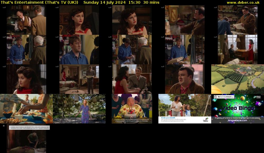That's Entertainment (That's TV (UK)) Sunday 14 July 2024 15:30 - 16:00