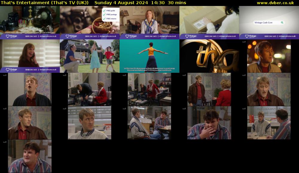 That's Entertainment (That's TV (UK)) Sunday 4 August 2024 14:30 - 15:00