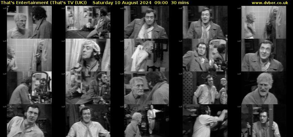 That's Entertainment (That's TV (UK)) Saturday 10 August 2024 09:00 - 09:30