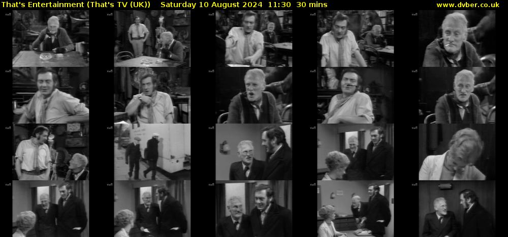 That's Entertainment (That's TV (UK)) Saturday 10 August 2024 11:30 - 12:00