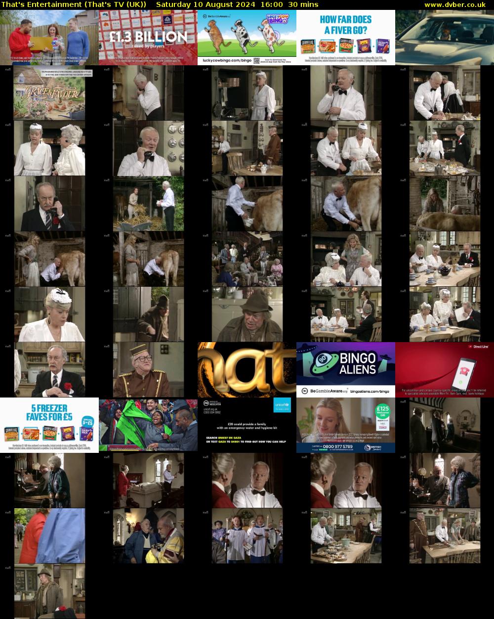 That's Entertainment (That's TV (UK)) Saturday 10 August 2024 16:00 - 16:30