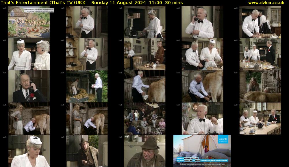 That's Entertainment (That's TV (UK)) Sunday 11 August 2024 11:00 - 11:30
