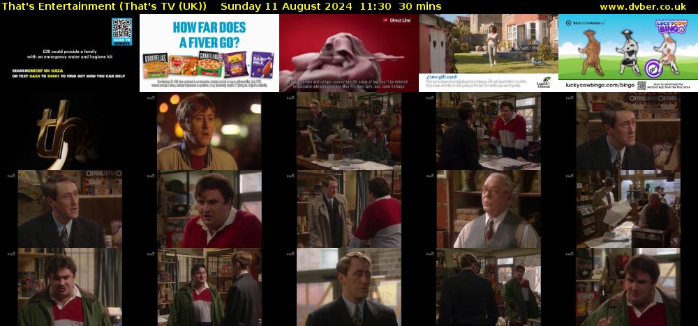 That's Entertainment (That's TV (UK)) Sunday 11 August 2024 11:30 - 12:00
