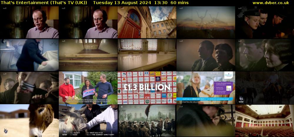 That's Entertainment (That's TV (UK)) Tuesday 13 August 2024 13:30 - 14:30