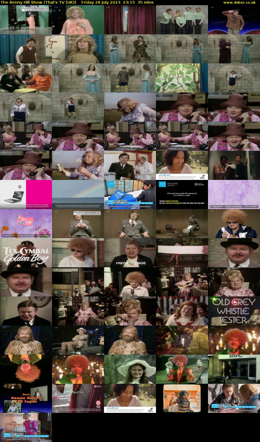The Benny Hill Show (That's TV (UK)) Friday 28 July 2023 23:15 - 23:50