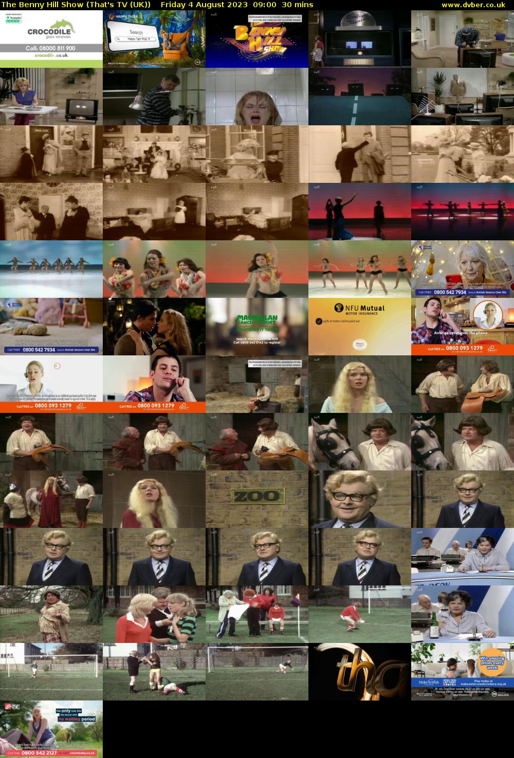 The Benny Hill Show (That's TV (UK)) Friday 4 August 2023 09:00 - 09:30