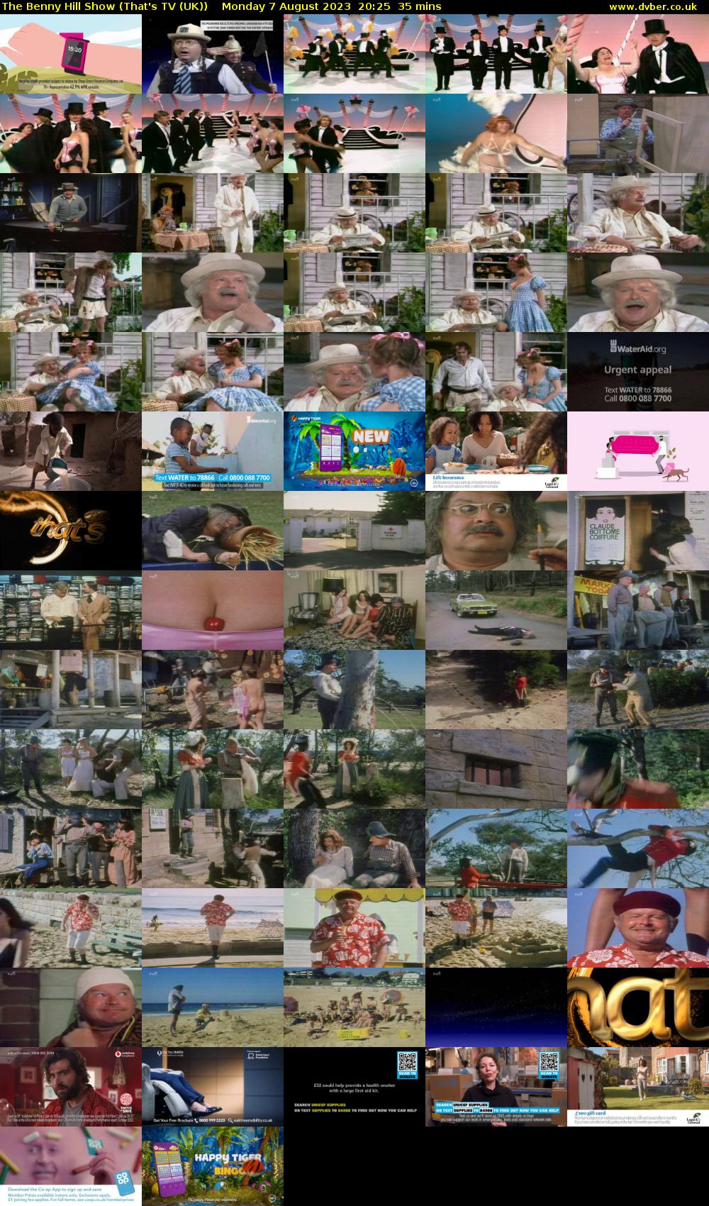 The Benny Hill Show (That's TV (UK)) Monday 7 August 2023 20:25 - 21:00