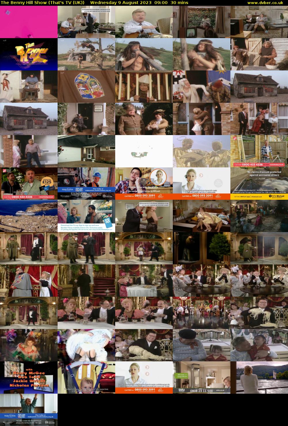 The Benny Hill Show (That's TV (UK)) Wednesday 9 August 2023 09:00 - 09:30