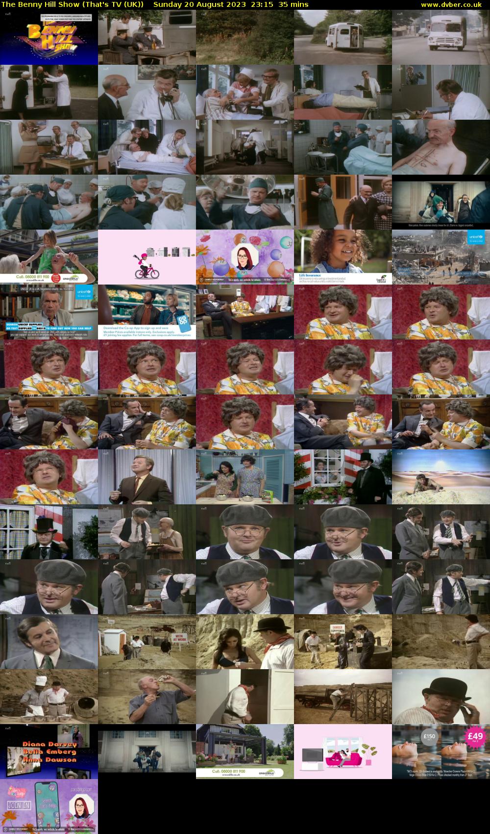 The Benny Hill Show (That's TV (UK)) Sunday 20 August 2023 23:15 - 23:50