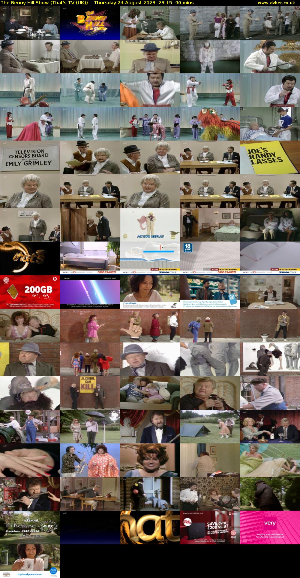 The Benny Hill Show (That's TV (UK)) Thursday 24 August 2023 23:15 - 23:55