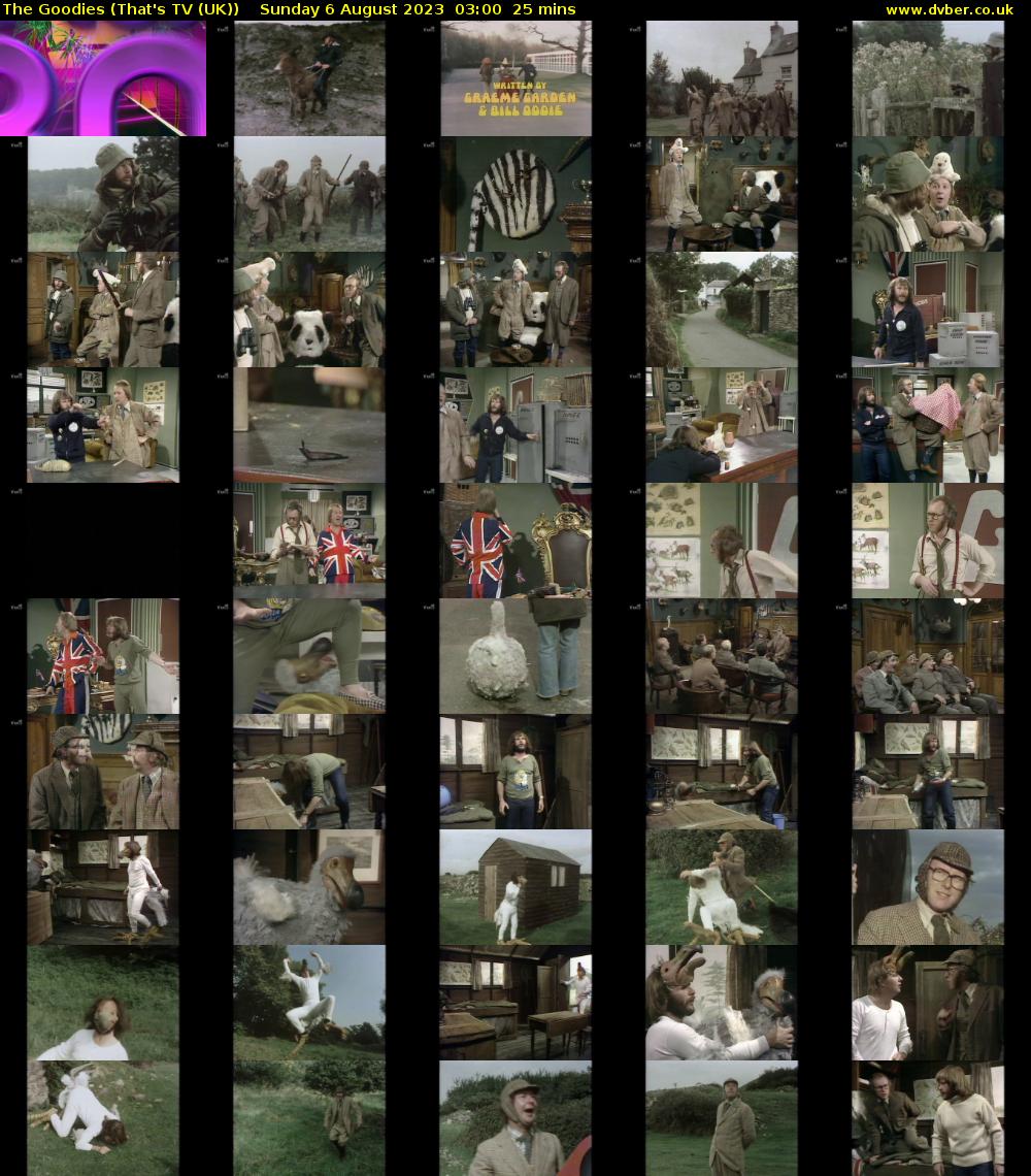 The Goodies (That's TV (UK)) Sunday 6 August 2023 03:00 - 03:25