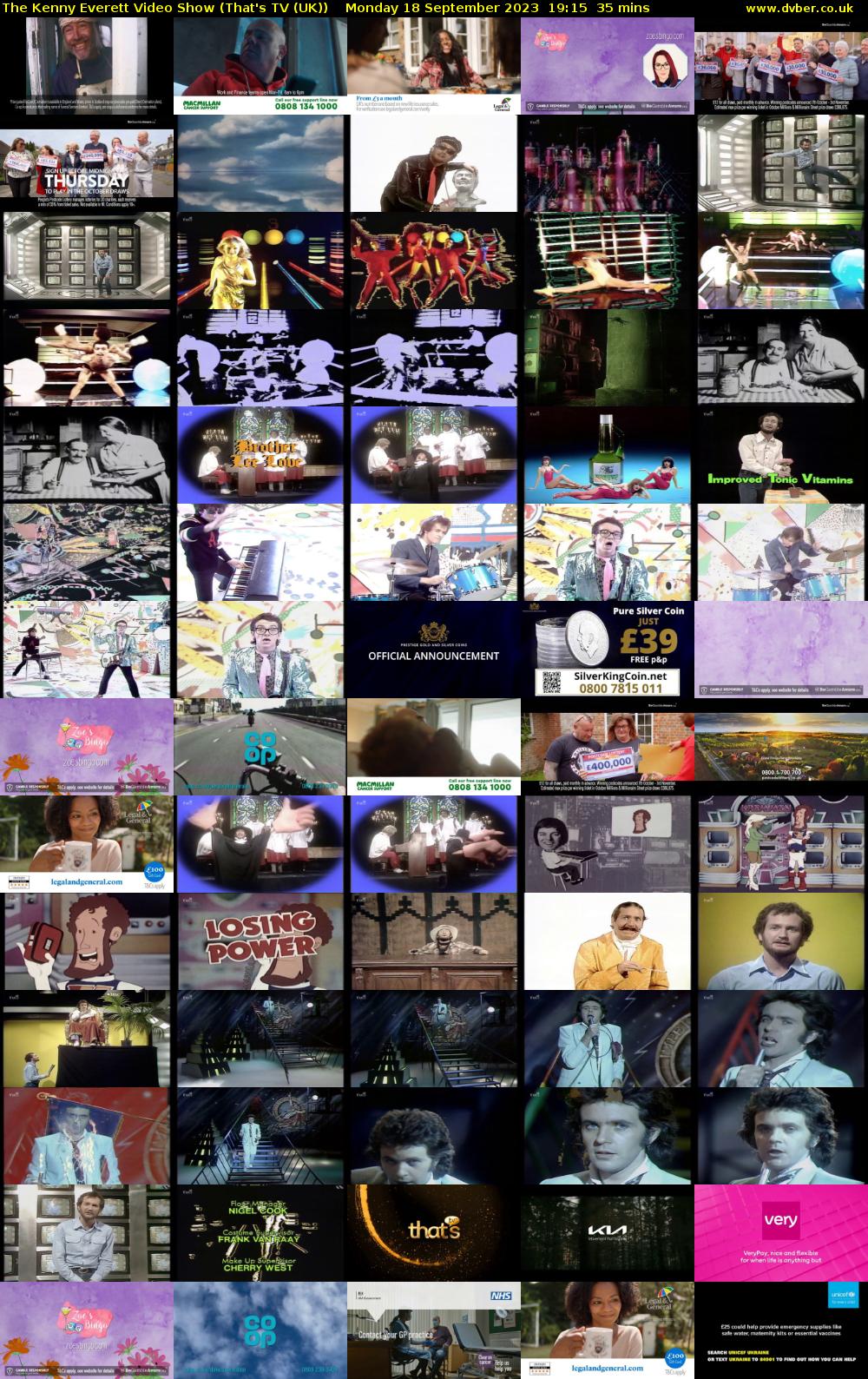 The Kenny Everett Video Show (That's TV (UK)) Monday 18 September 2023 19:15 - 19:50