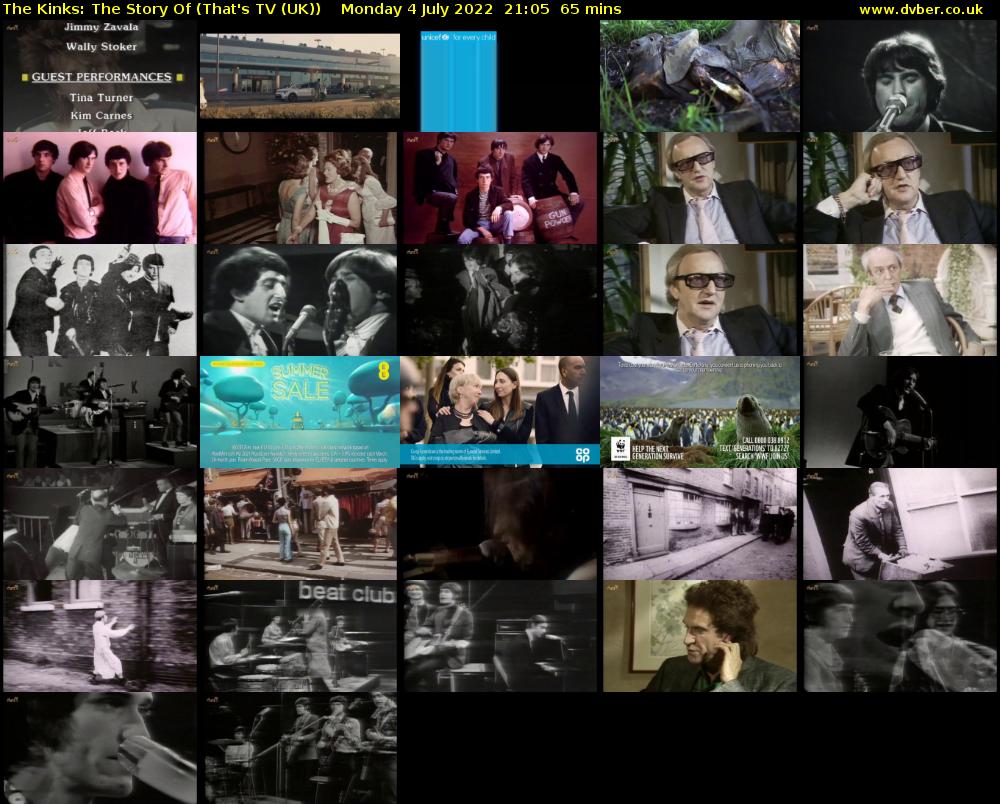 The Kinks: The Story Of (That's TV (UK)) Monday 4 July 2022 21:05 - 22:10