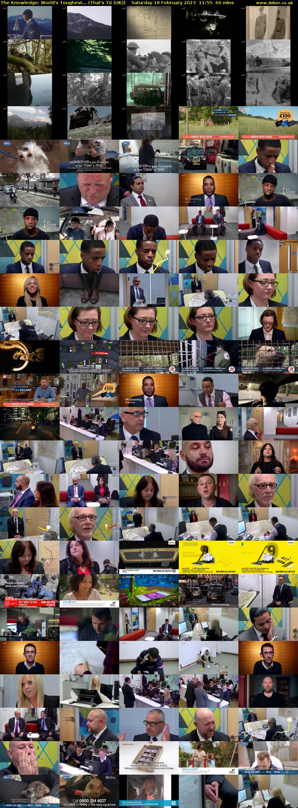 The Knowledge: World's Toughest... (That's TV (UK)) Saturday 18 February 2023 11:55 - 12:55