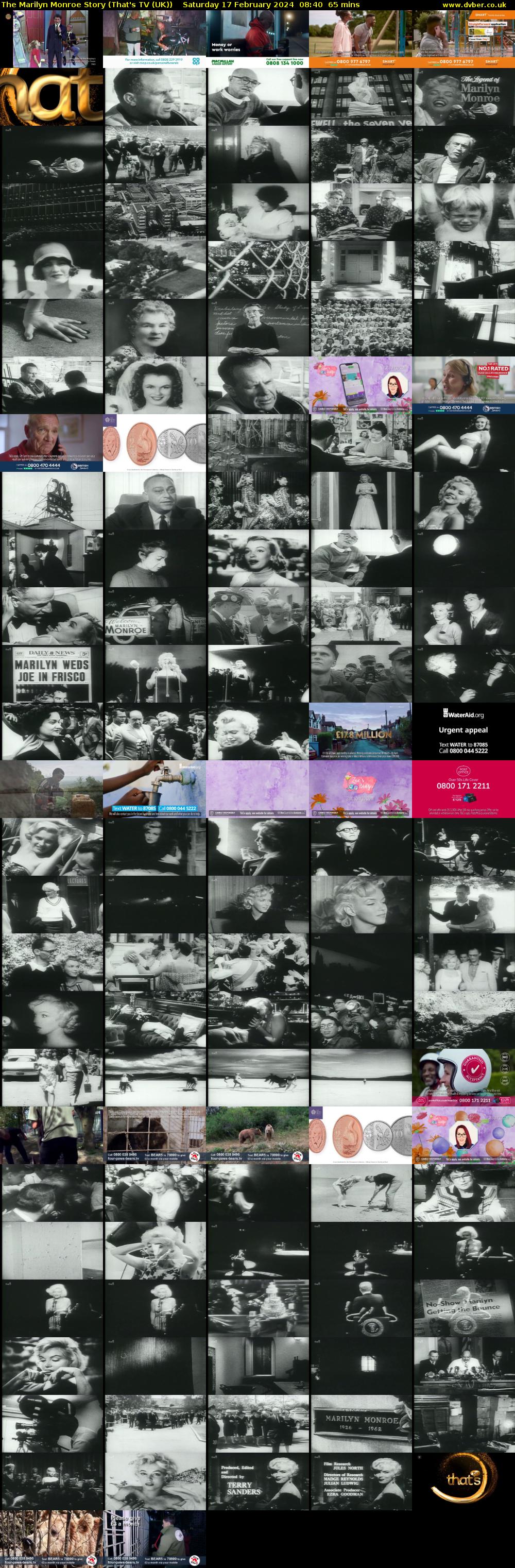 The Marilyn Monroe Story (That's TV (UK)) Saturday 17 February 2024 08:40 - 09:45