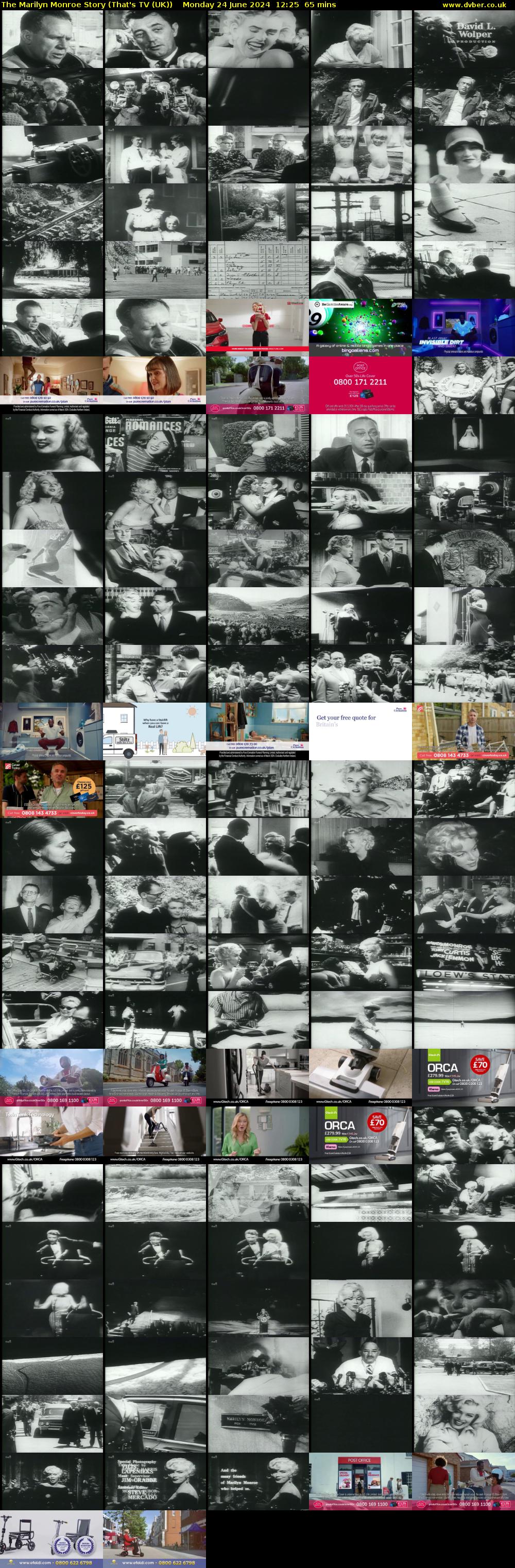 The Marilyn Monroe Story (That's TV (UK)) Monday 24 June 2024 12:25 - 13:30
