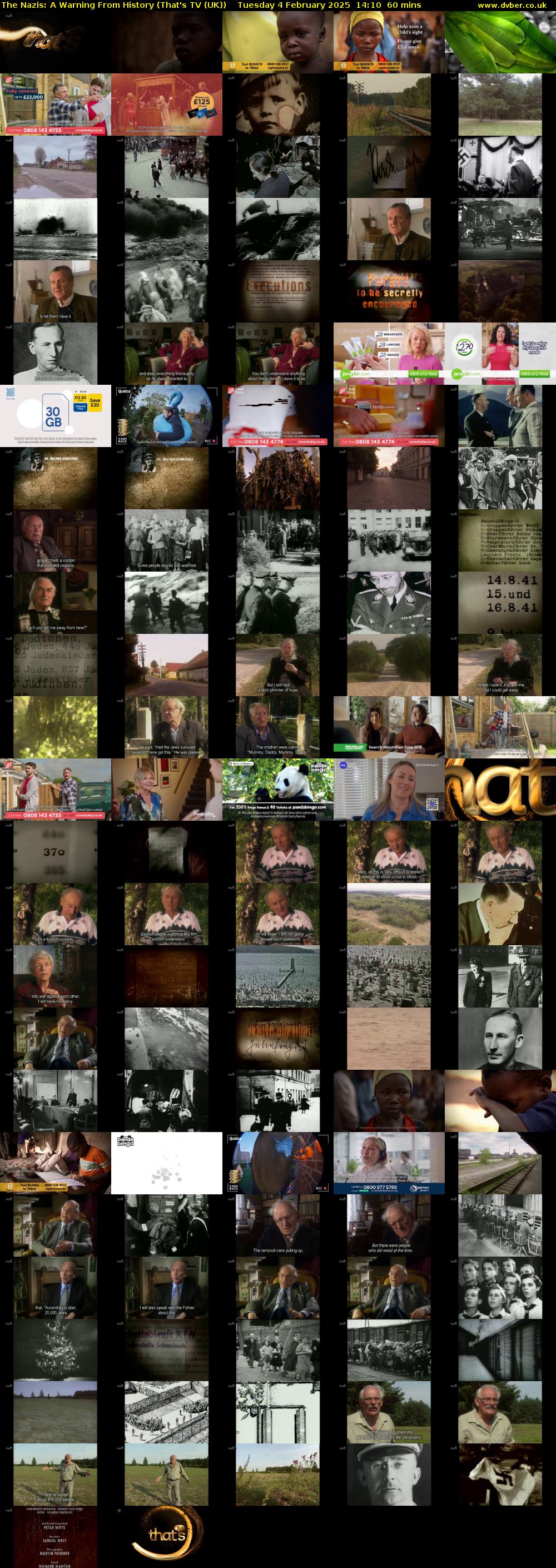 The Nazis: A Warning From History (That's TV (UK)) Tuesday 4 February 2025 14:10 - 15:10