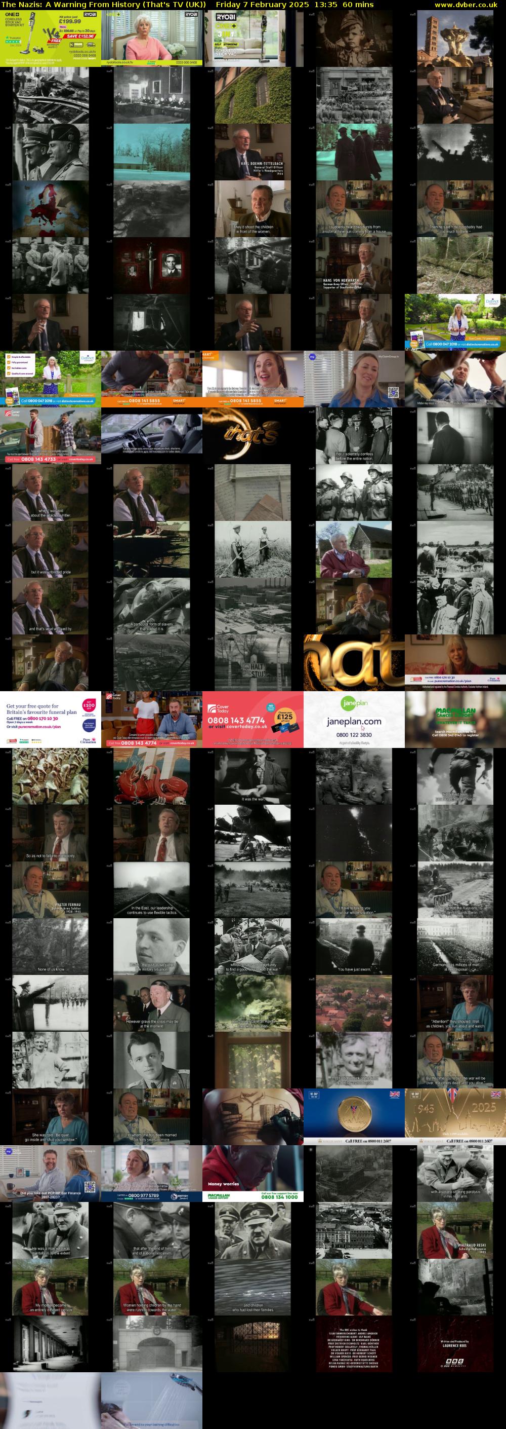 The Nazis: A Warning From History (That's TV (UK)) Friday 7 February 2025 13:35 - 14:35
