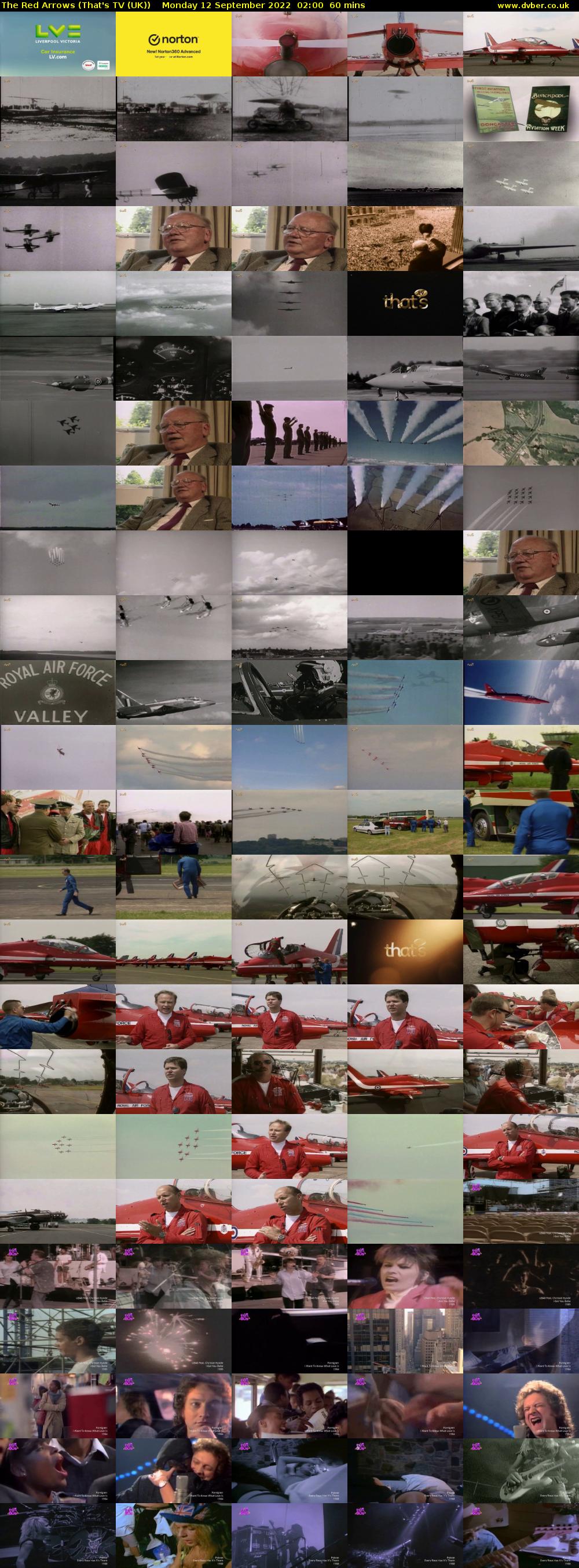 The Red Arrows (That's TV (UK)) Monday 12 September 2022 02:00 - 03:00