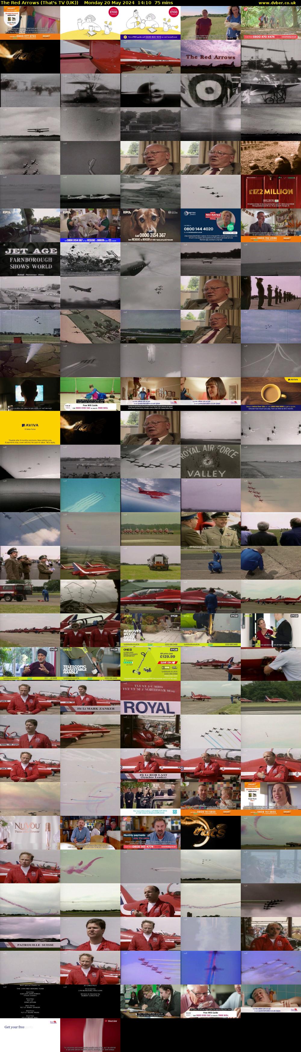 The Red Arrows (That's TV (UK)) Monday 20 May 2024 14:10 - 15:25