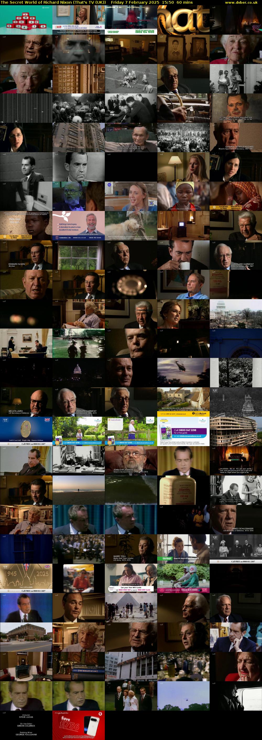 The Secret World of Richard Nixon (That's TV (UK)) Friday 7 February 2025 15:50 - 16:50