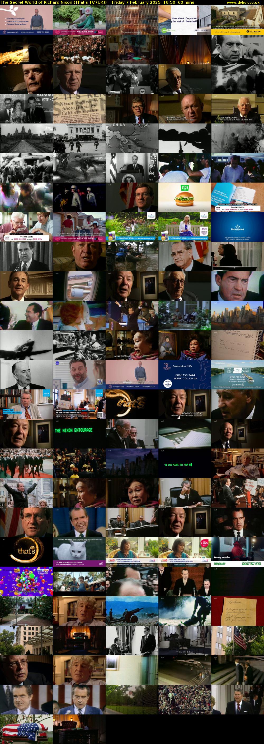 The Secret World of Richard Nixon (That's TV (UK)) Friday 7 February 2025 16:50 - 17:50