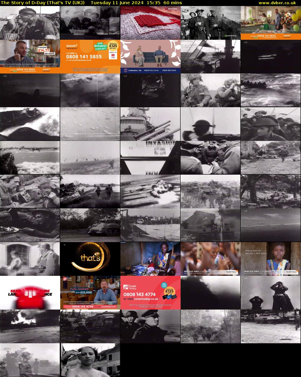 The Story of D-Day (That's TV (UK)) Tuesday 11 June 2024 15:35 - 16:35