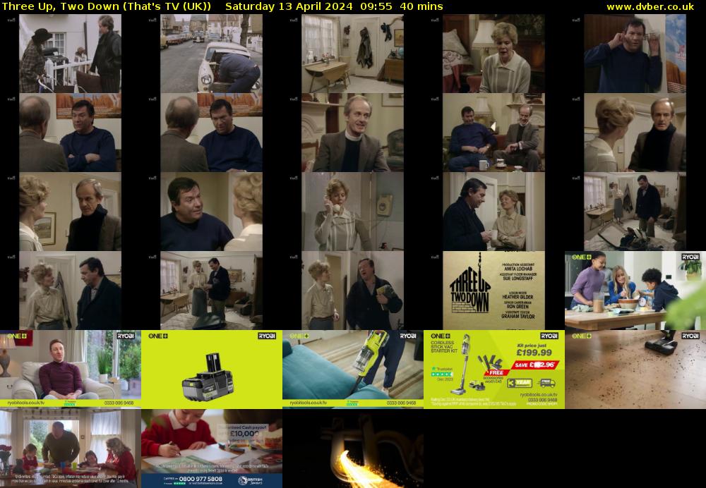 Three Up, Two Down (That's TV (UK)) Saturday 13 April 2024 09:55 - 10:35