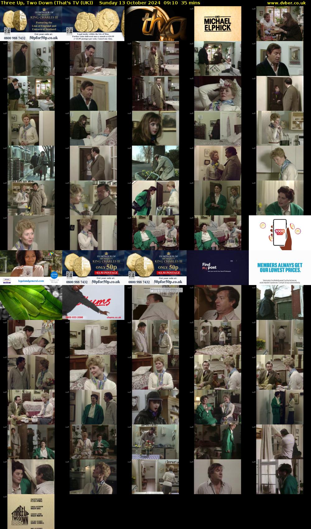 Three Up, Two Down (That's TV (UK)) Sunday 13 October 2024 09:10 - 09:45