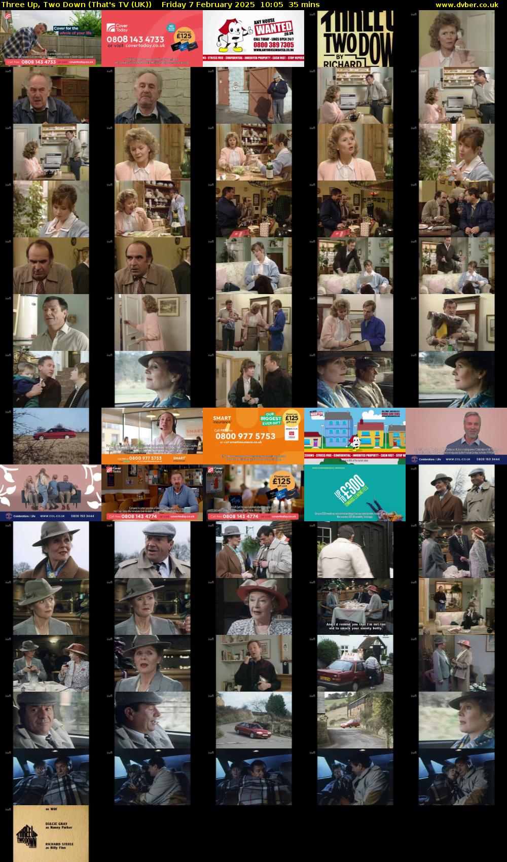 Three Up, Two Down (That's TV (UK)) Friday 7 February 2025 10:05 - 10:40