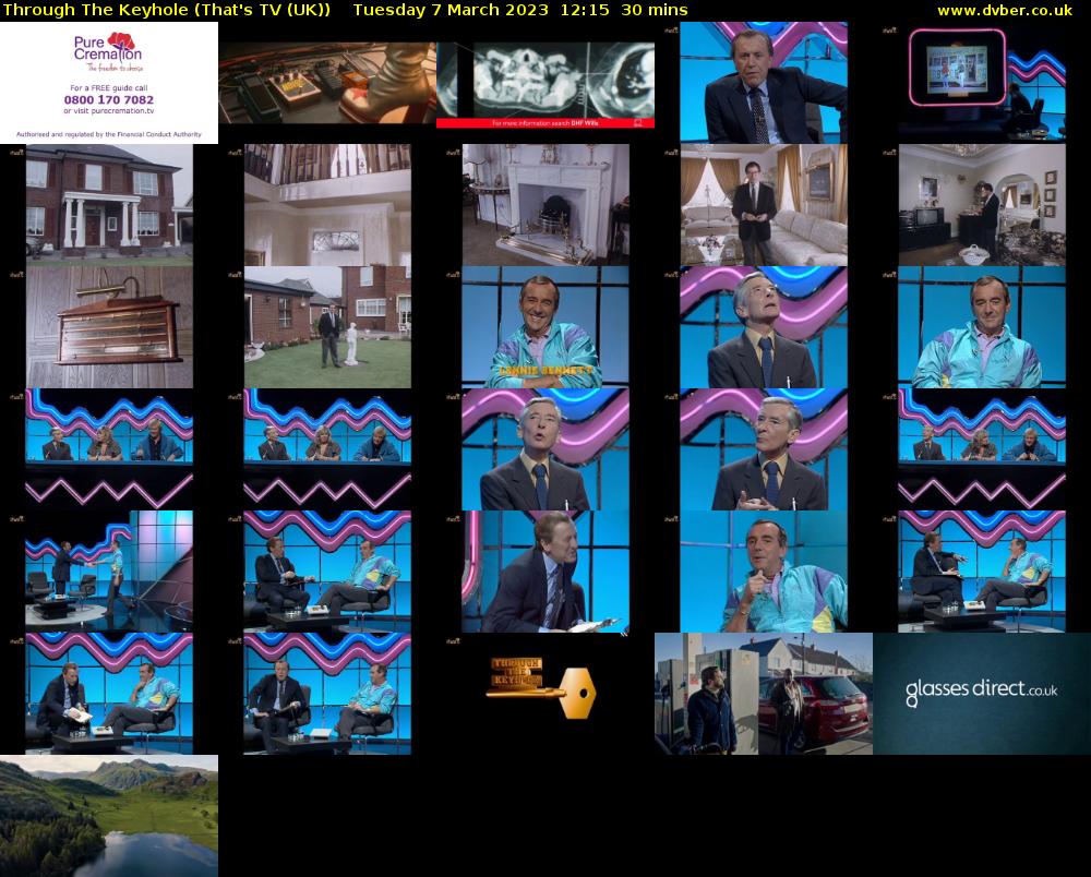 Through The Keyhole (That's TV (UK)) Tuesday 7 March 2023 12:15 - 12:45