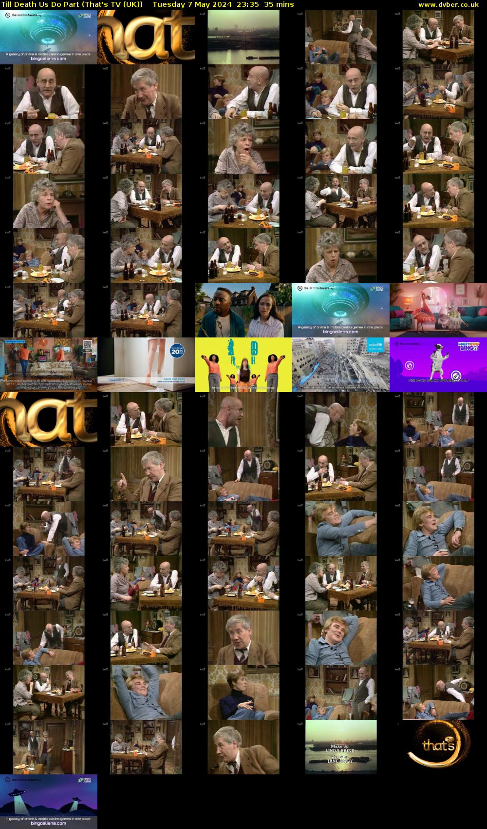 Till Death Us Do Part (That's TV (UK)) Tuesday 7 May 2024 23:35 - 00:10