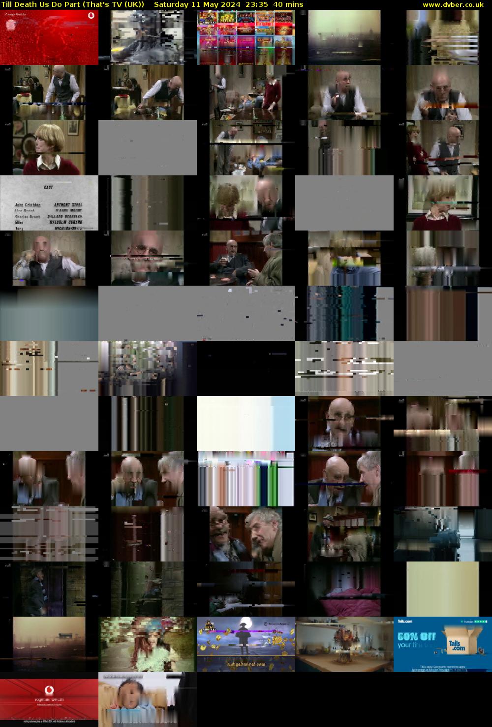 Till Death Us Do Part (That's TV (UK)) Saturday 11 May 2024 23:35 - 00:15