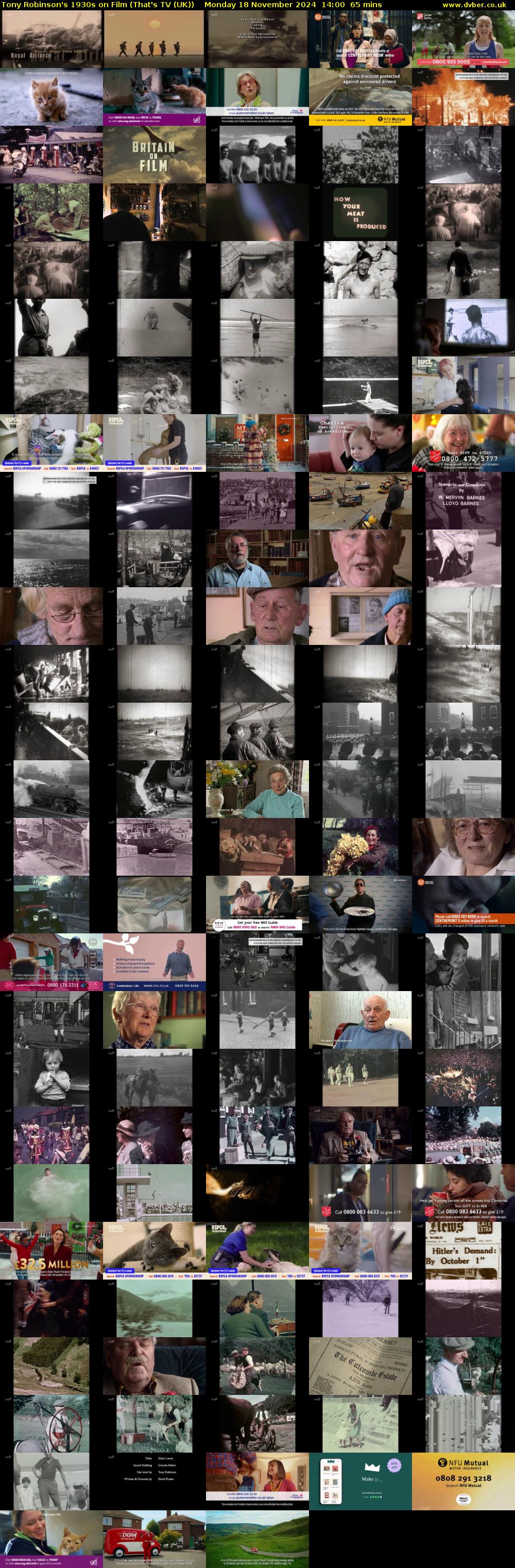 Tony Robinson's 1930s on Film (That's TV (UK)) Monday 18 November 2024 14:00 - 15:05